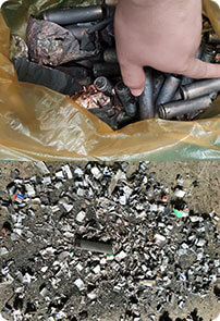 鋰電池破碎效果對(duì)比